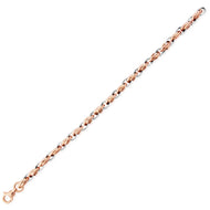 9CT White and Rose Gold Fancy Link Bracelet