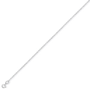 18CT White Gold Fine Trace Chain