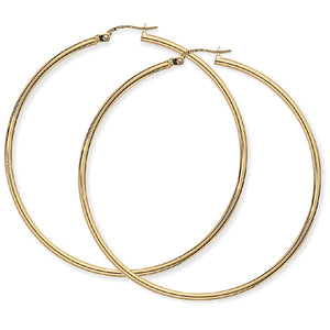 9ct Thin Hoop Earrings
