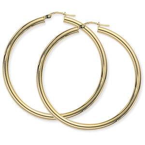 9ct Classic Hoop Earrings
