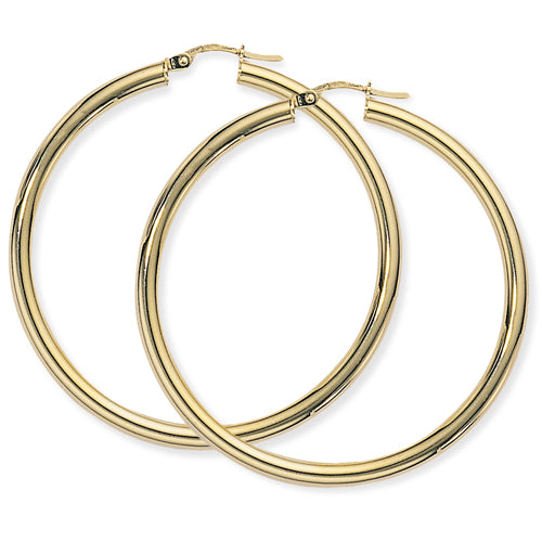 9ct Classic Hoop Earrings
