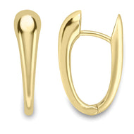 9ct Modern Huggie Earrings