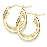 9ct Yellow Gold Hoop Earrings