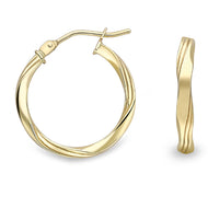 9ct Yellow Gold Hoop Earrings