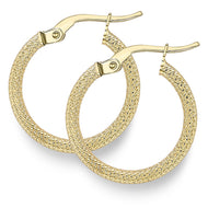 9ct Yellow Gold Hoop Earrings