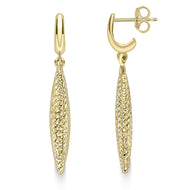 9ct Yellow Gold Drop Stud Earrings