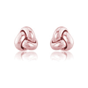 9ct Rose Gold Knot Earrings