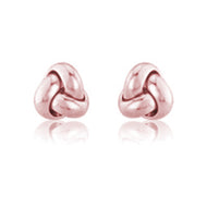 9ct Rose Gold Knot Earrings