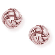 9ct Rose Gold Knot Earrings