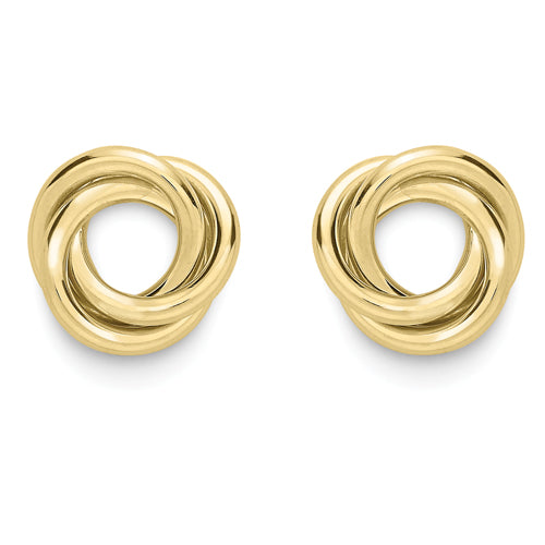 9CT Open Knot Earrings
