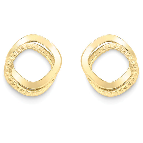 9CT Open Knot Earrings