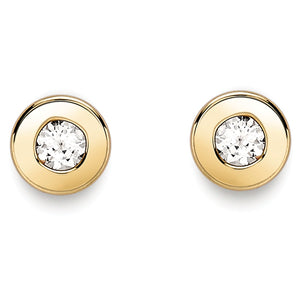 9ct Cubic Zirconia Stud Earrings
