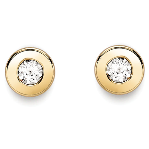 9ct Cubic Zirconia Stud Earrings
