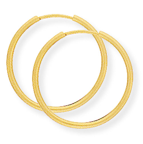 9ct Thin Sleeper Earrings