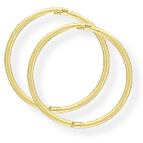 9ct Thin Hinged Sleeper Earrings