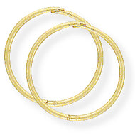 9ct Thin Hinged Sleeper Earrings