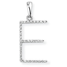 Load image into Gallery viewer, 18ct White Gold Diamond Initial Pendant (A-Z Available)
