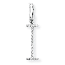 Load image into Gallery viewer, 9ct White Gold Diamond Initial Pendant (A-Z Available)
