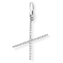 Load image into Gallery viewer, 9ct White Gold Diamond Initial Pendant (A-Z Available)
