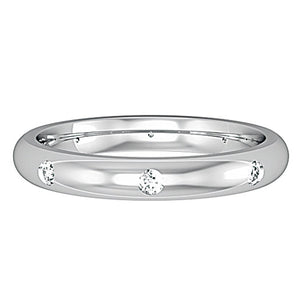 18ct Gold and Diamond Court Premium Wedding Band
