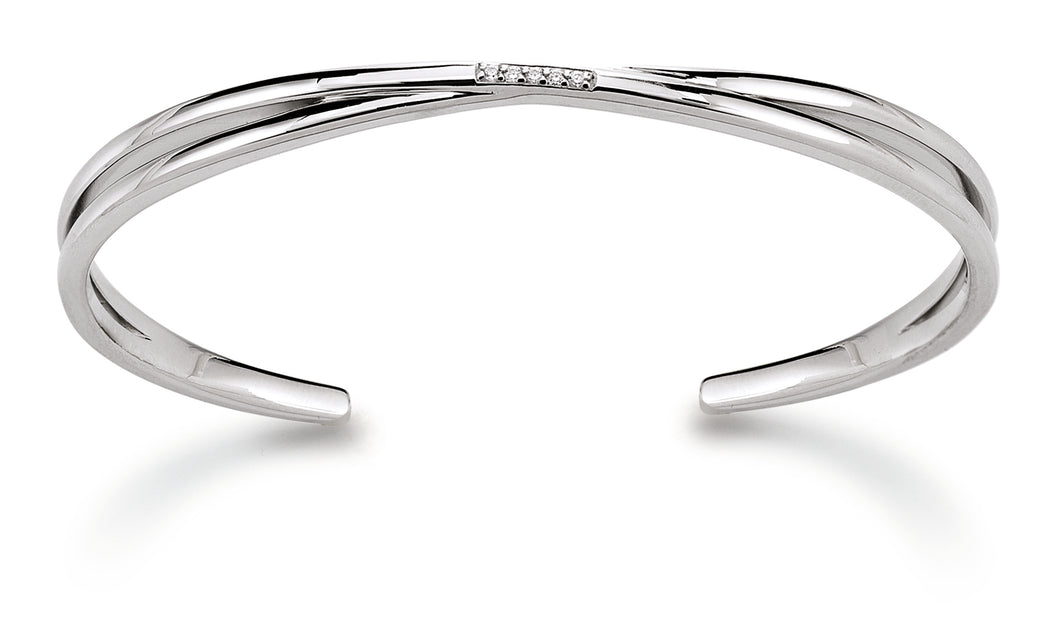 Viventy Silver CZ Bangle