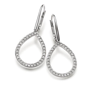 Silver Viventy CZ Drop Earrings