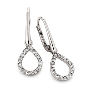 Silver Viventy CZ Drop Earrings
