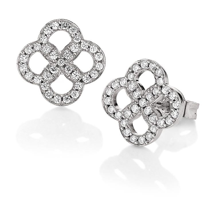 Silver Viventy CZ Earrings