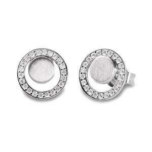 Silver Viventy CZ Earrings