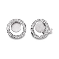 Silver Viventy CZ Earrings
