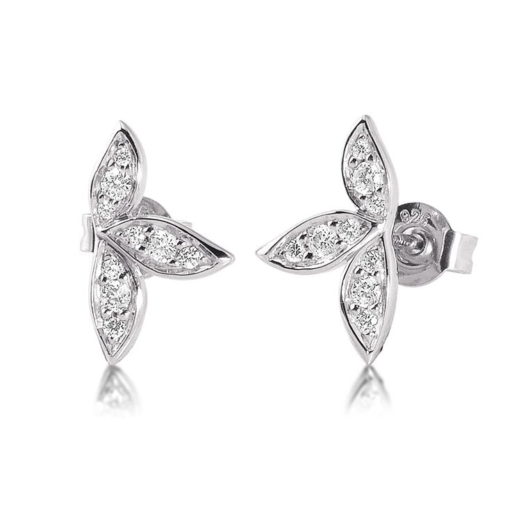 Silver Viventy CZ Earrings