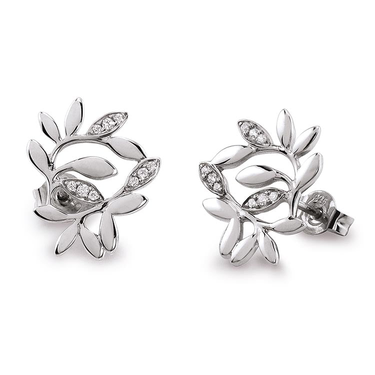 Silver Viventy CZ Earrings