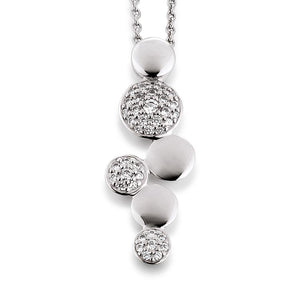 Viventy Silver CZ Drop Pendant