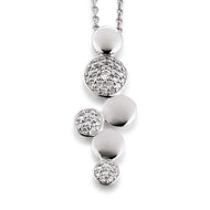 Viventy Silver CZ Drop Pendant