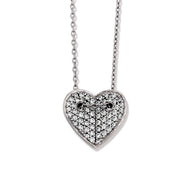 Viventy Silver CZ Heart Pendant