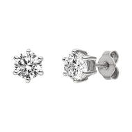 Silver Viventy CZ Stud Earrings