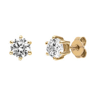 Silver Viventy CZ Stud Earrings