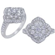 Diamond & 18ct White Gold Ring
