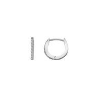 Silver Hot Diamonds Hoop Earrings