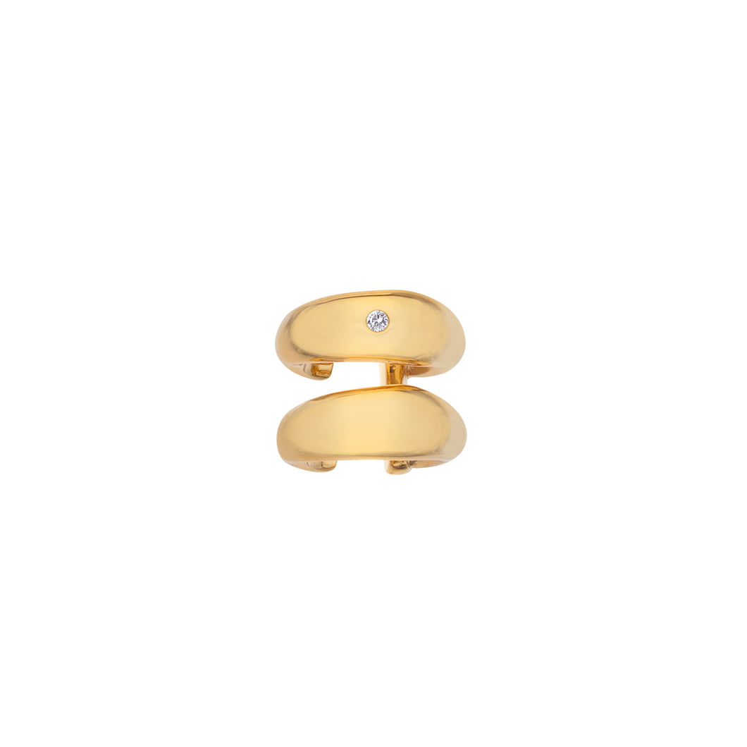 Organic Double Ear Cuff | Hot Diamonds | Jac Jossa
