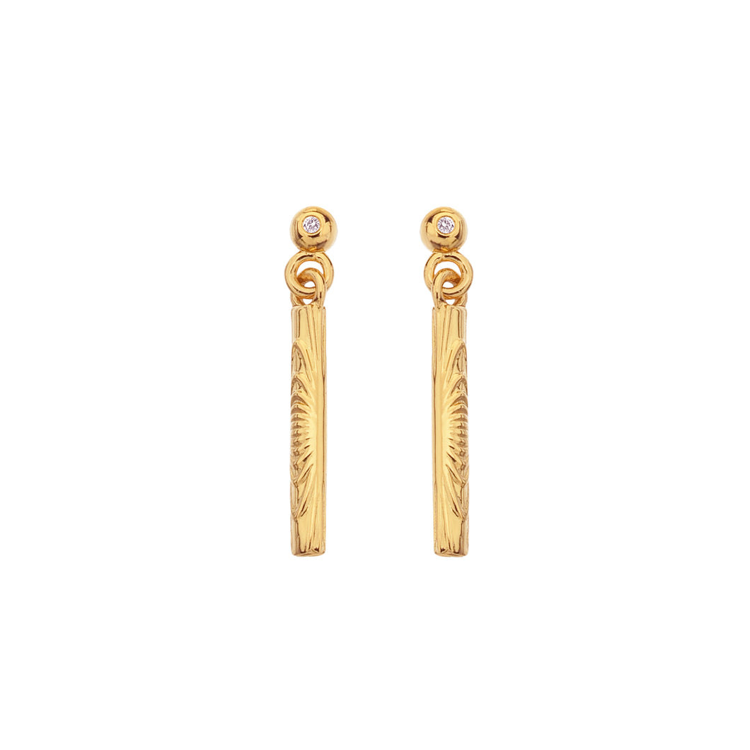 Hope Bar Drop Earrings |  Hot Diamonds | Jac Jossa
