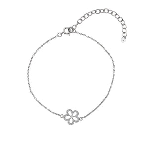 Silver Hot Diamonds Flower Bracelet