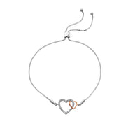 Silver Hot Diamonds Heart Bracelet