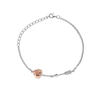Silver Hot Diamonds Cupid Bracelet
