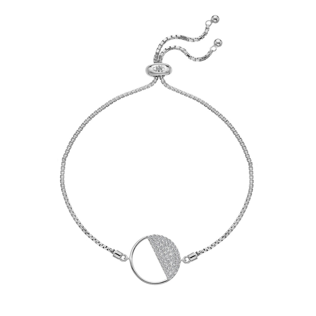 Silver Hot Diamonds Circle Bracelet