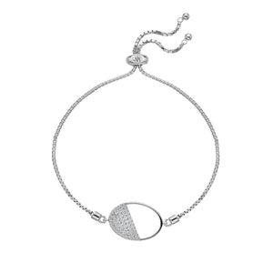 Silver Hot Diamonds Oval Bracelet