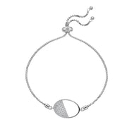 Silver Hot Diamonds Oval Bracelet