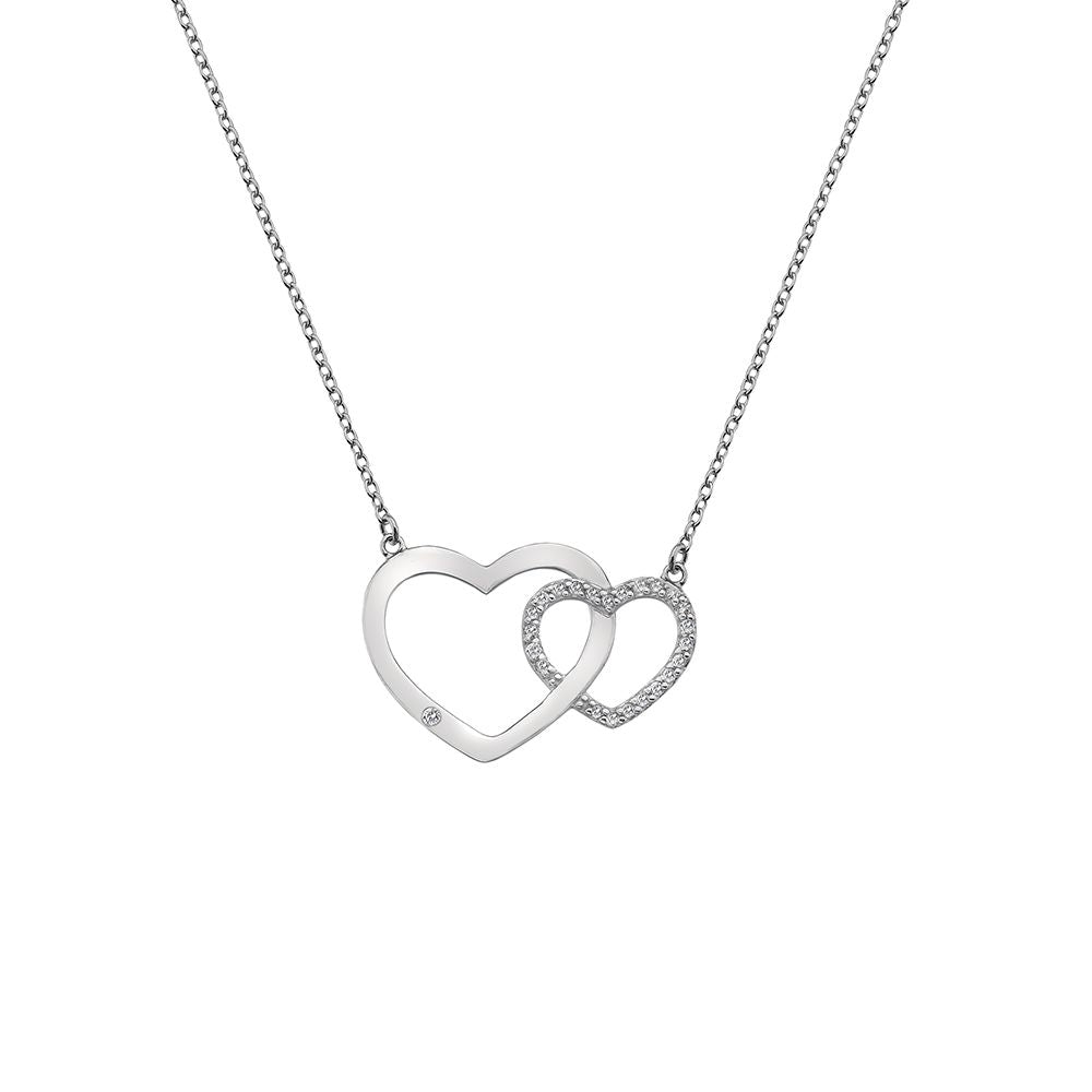 Silver Hot Diamonds Heart Pendant