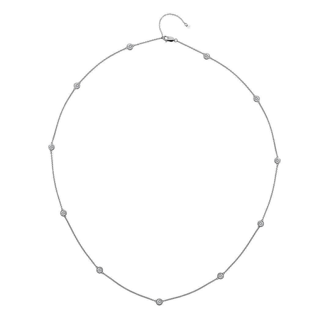 Silver Hot Diamonds Necklace