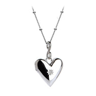 Silver Hot Diamonds Locket Necklace